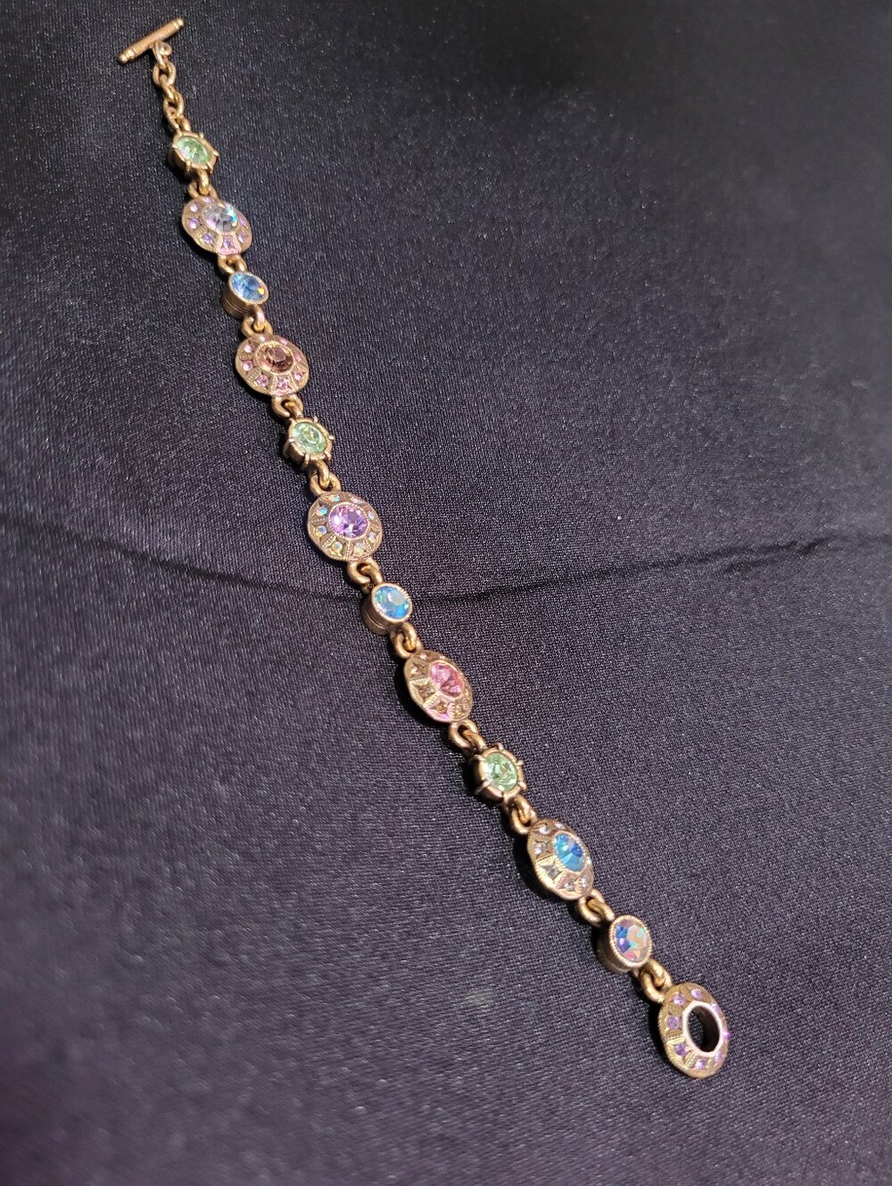 Patricia Locke Artisan Bracelet Pastel Stones 7"